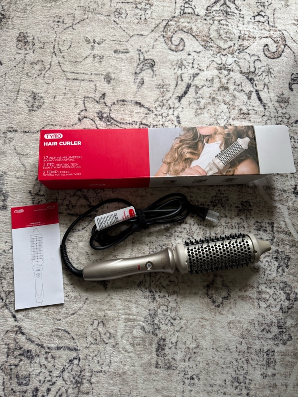 Tymo Hair Curler - Silver STYLUX THERMAL BRUSH
